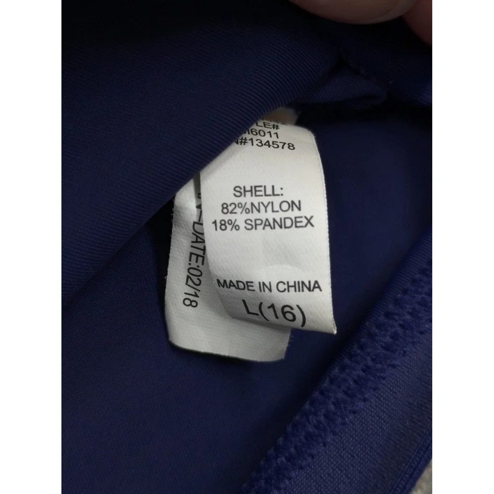 Vineyard Vines Rash Guard Kids 16 Blue Long Sleeve Swim Shirt Whale Logo